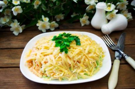 Салат Курица в перьях - фото рецепты