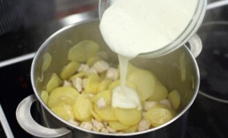 Картофельная запеканка с курицей